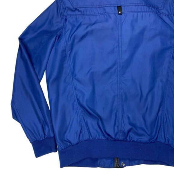 Zara Man Utility Jacket Men XL Blue Black Zip Button Sport Classic Bomber Jacket - Picture 8 of 16